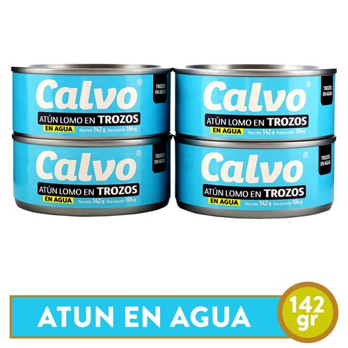 Atún Calvo trozos en agua 4 pack - 568 g