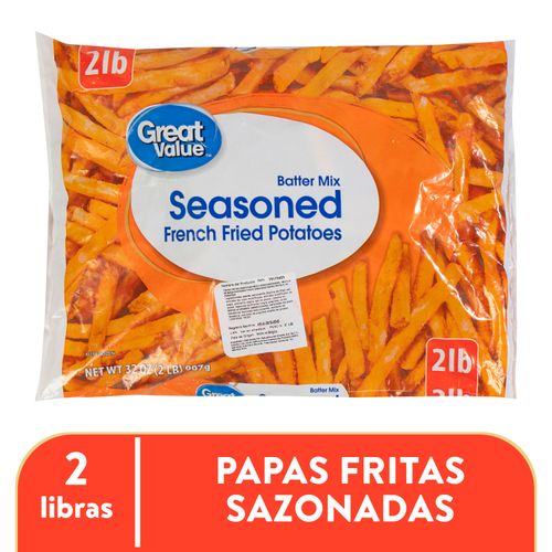 Papa Frita Great Value Sazonada Pequeño - 907gr