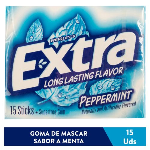 Goma de Mascar Extra sabor Menta - 15 Unidades