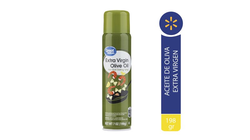 Aceite Oliva Great Value Spray - 198gr