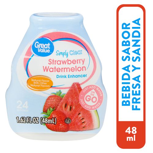 Bebida Great Value Fresa Sandia - 48ml