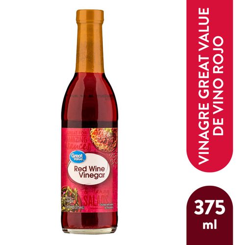 Vinagre Great Value De Vino Rojo - 375ml