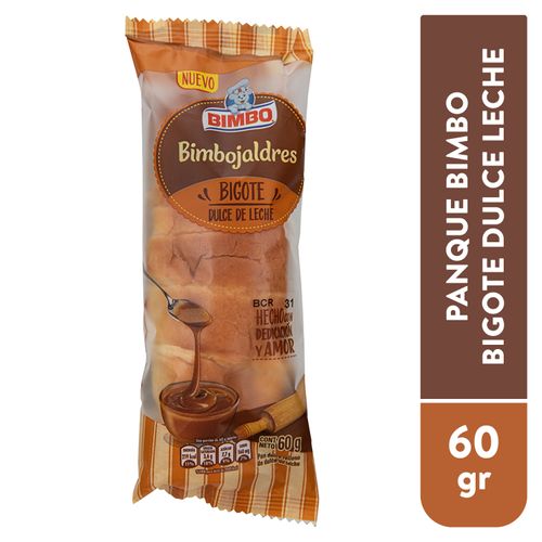 Panque Bimbo Bimbojaldres Bigote Dulce Leche - 60 g