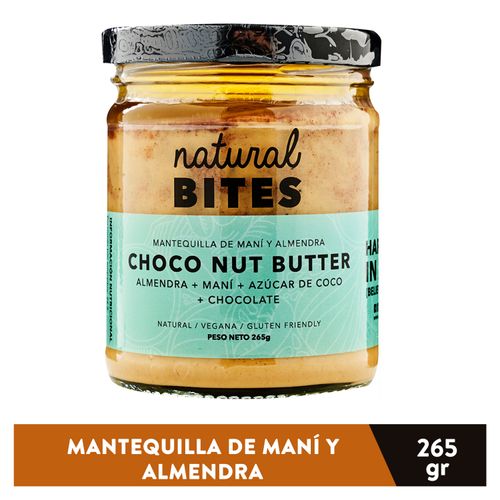 Choco Nut Butter -Almendra + Maní + Azúcar De Coco + Chocolate -265gr