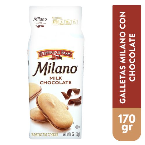 Galletas Milano chocolate con leche - 170 g