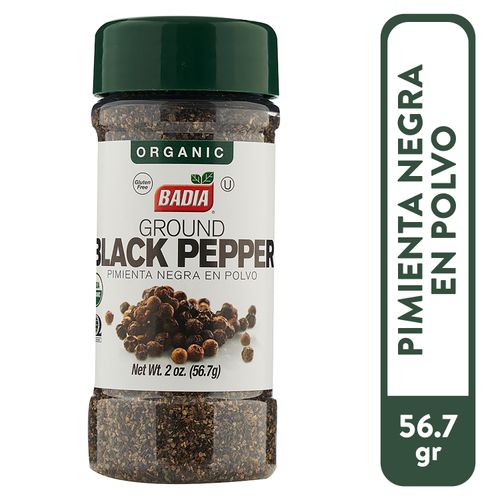 Pimienta negra Badia polvo organica - 56 g