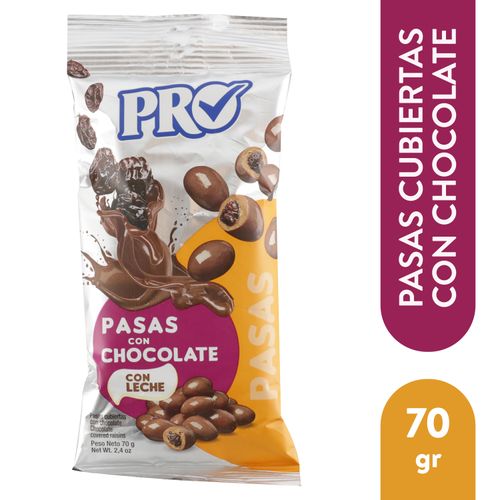 Pasas Pro Con Chocolate -70gr