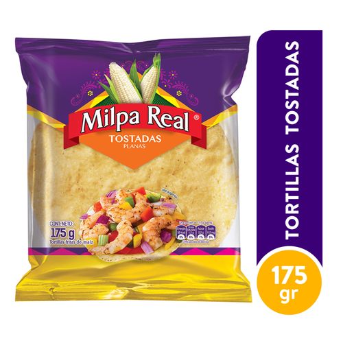 Tortilla Milpa Real Tostadas Planas - 175 g