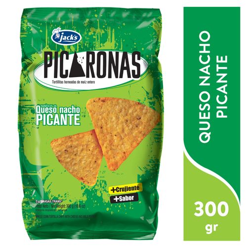 Snack Jack's picaronas sabor queso nacho picante - 300 g