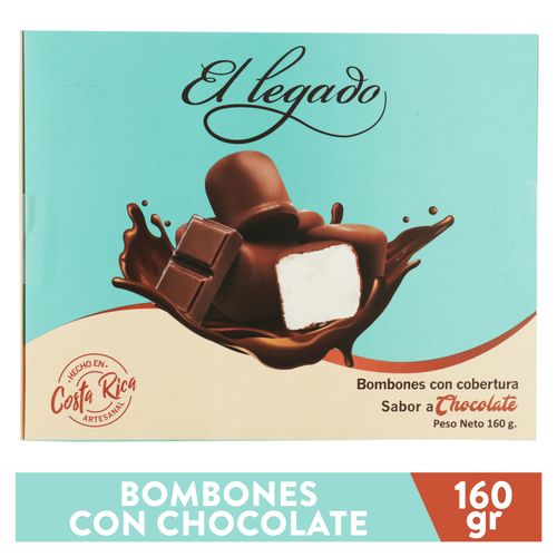 Bombón El Legado recubierto chocolate caja - 160 g