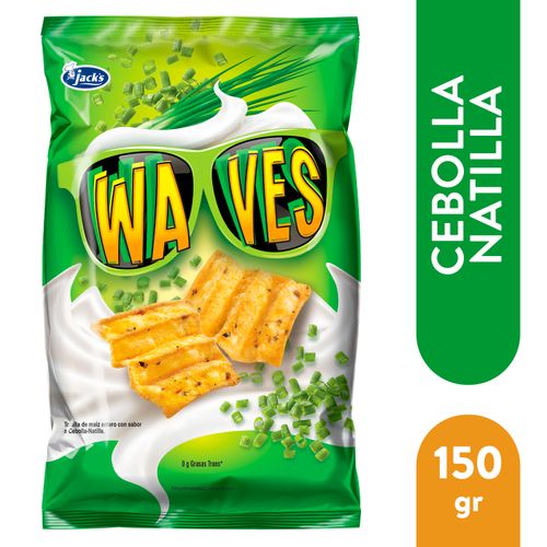 Snack Jack's waves sabor cebolla y natilla - 150 g