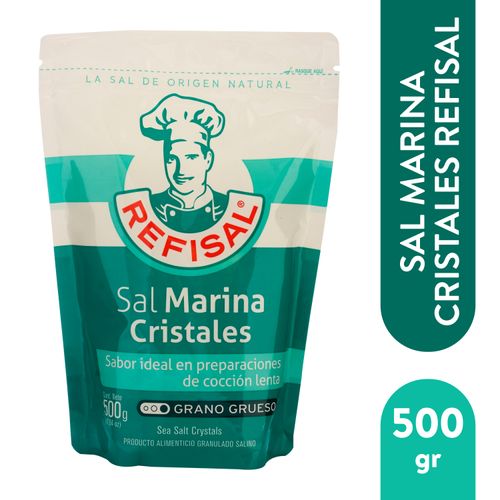 Sal marina cristales Refisal en bolsa - 500 g