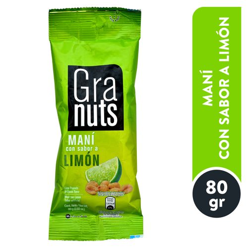 Maní Gra Nuts Sabor A Limón - 50g