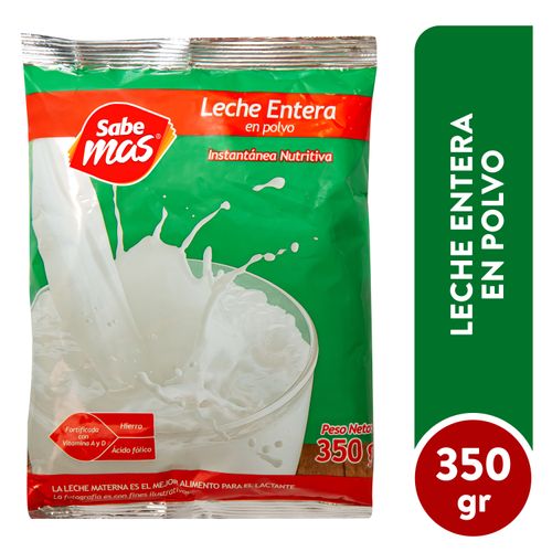 Leche entera Sabemas en polvo - 350 g