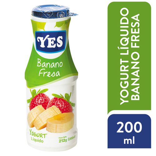 Yogurt Yes Líquido Banano - Fresa - 200ml