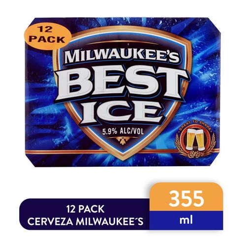 12 Pack Cerveza Milwaukess Beste Premiun Lata