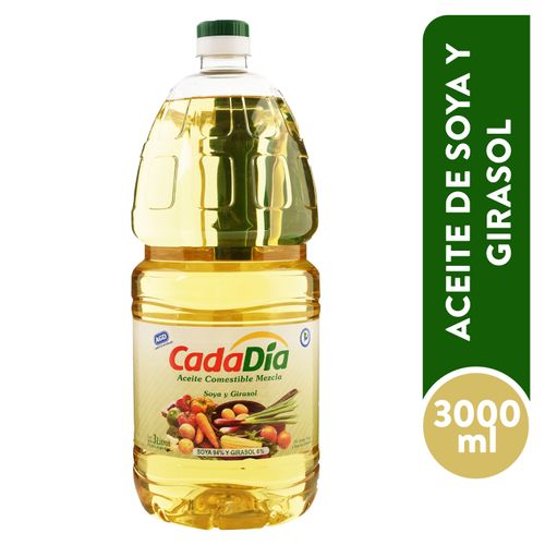 Aceite Cada Dia Soya Y Girasol - 3000ml