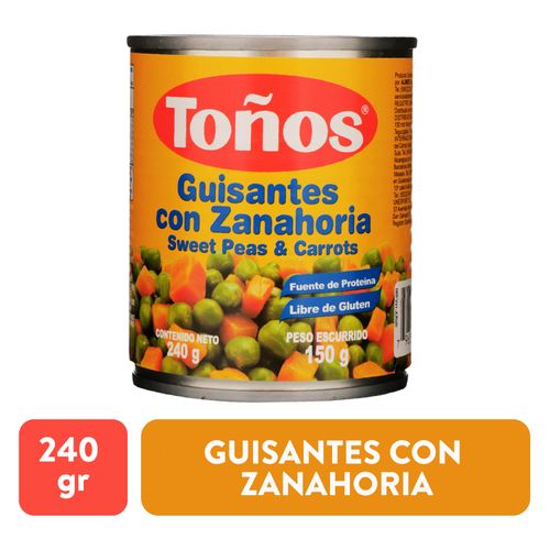 Guisantes Toño Petit Pois Zanahoria - 240gr