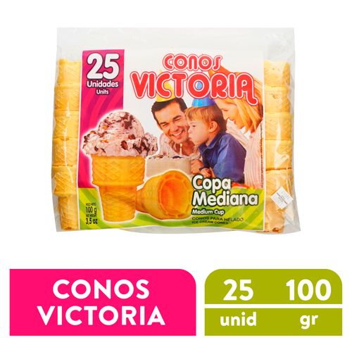 Cono Victor Mediana Bolsa - 25 Unidades