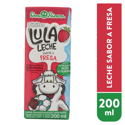 Leche Dos Pinos Saborizada Lula Fresa -200ml