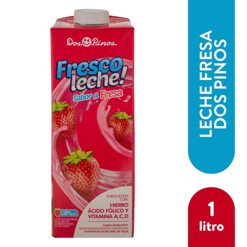 Fresco leche Dos Pinos de fresa - 1 L