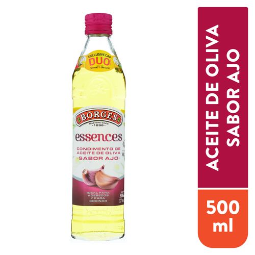 Aceite Borges Oliva Ajo Botella - 500ml