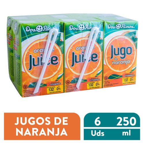 Jugo Dos Pinos Naranja 6 Pack -250ml