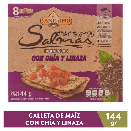 Galletas Salma chia linaza - 144 g