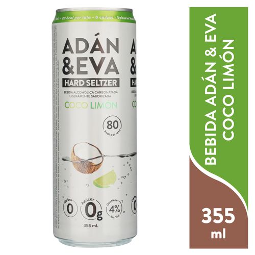 Bebida Adan Y Eva Coco Limón -355 ml