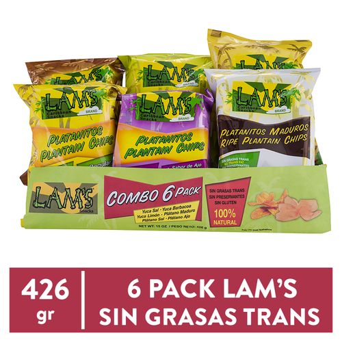 Combo Lams surtido sabores 6 pack - 426 g