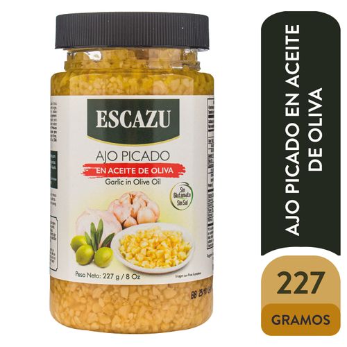 Ajo Escazu picado en aceite de oliva - 227 g