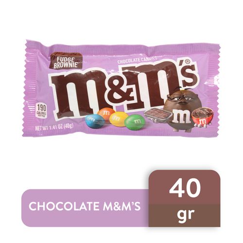 Chocolate M&M's fudge brownie - 40 g