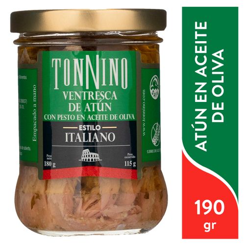 Atún Tonnino ventresca con pesto - 190 g