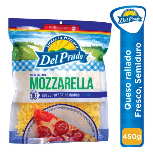 Queso  Del Prado mozzarella rallado - 450 g