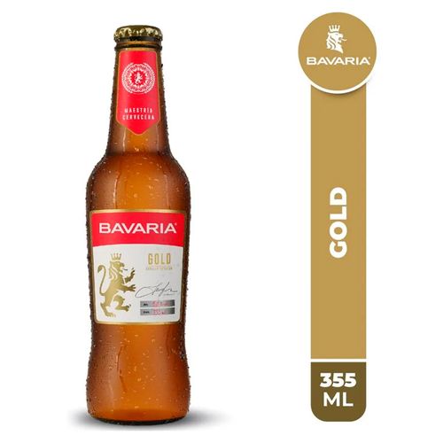 Cerveza Botella Bavaria Gold Desechable - 350ml