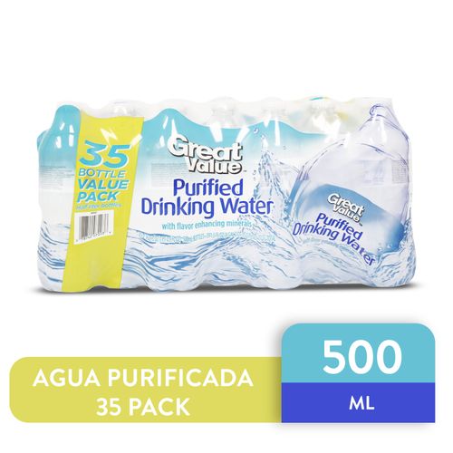 Agua Purificada Great Value 35 Pack -500ml