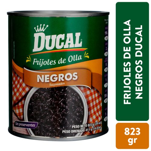 Frijol Ducal De Olla Negro En Lata - 823gr
