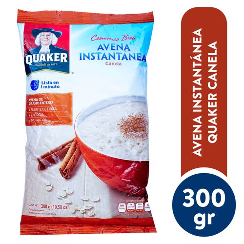 Avena Quaker instantanea con canela - 300 g