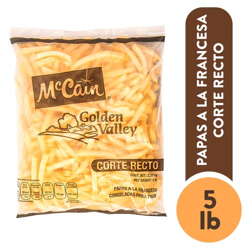 Papas Fritas Golden Valley Corte Recto - 2270 g