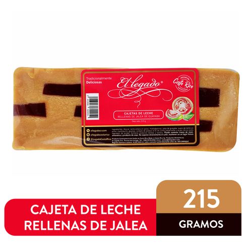 Cajeta El Legado Rellena De Jalea - 215gr