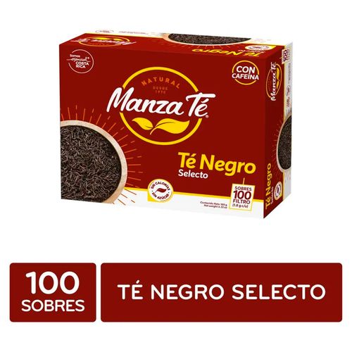 Té Manzaté Negro Caja 100 uds -180 g