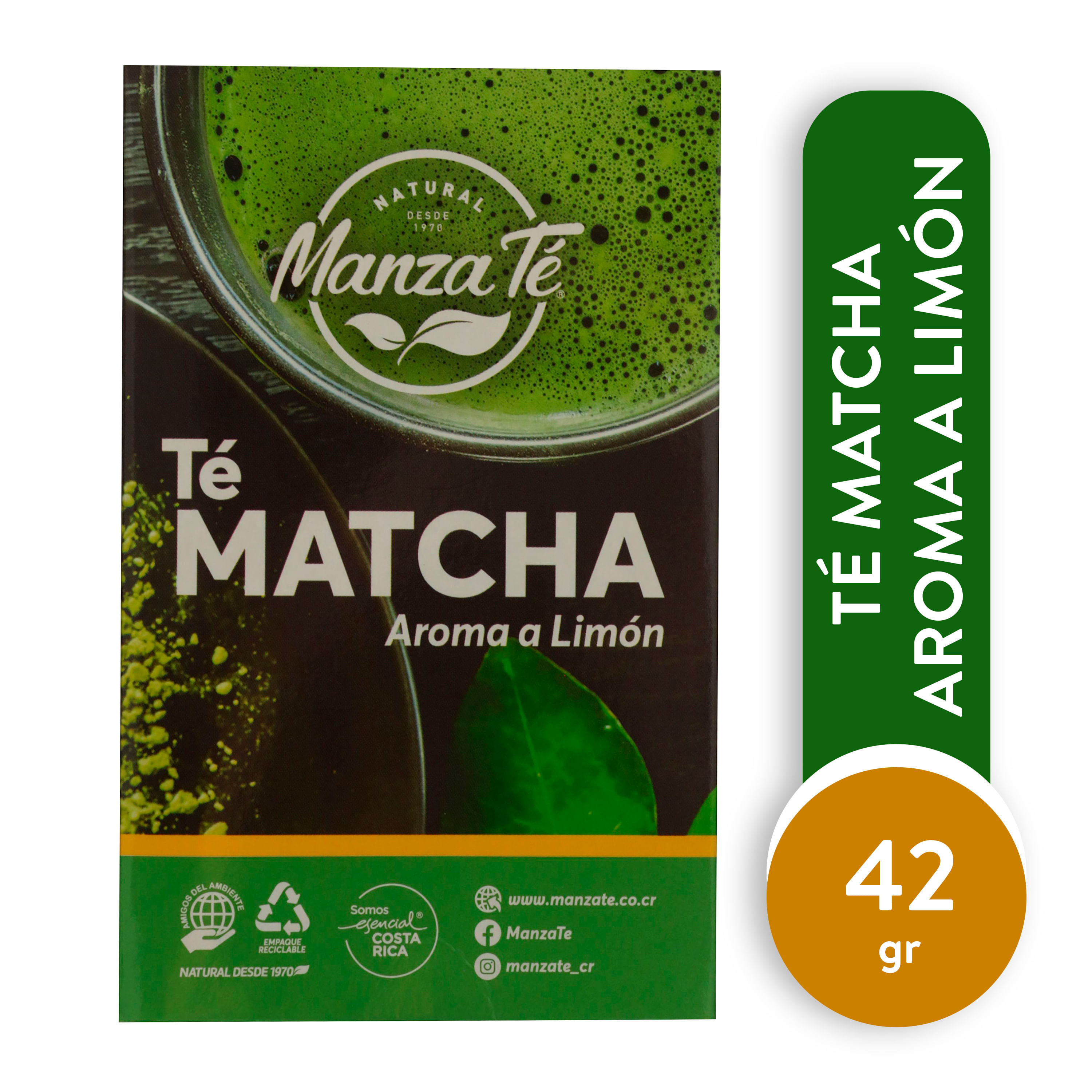 Comprar Té Matcha Aroma Limón Detox Manzate Caja 14 Unidades -42gr, Walmart Costa Rica - Maxi Palí