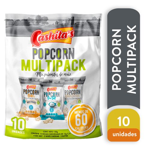 10 Pack Palomitas Cashitas Sal Matequilla Queso