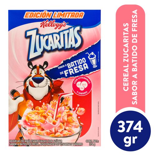 Cereal Kellogg's® Zucaritas Batido De Fresa -374gr
