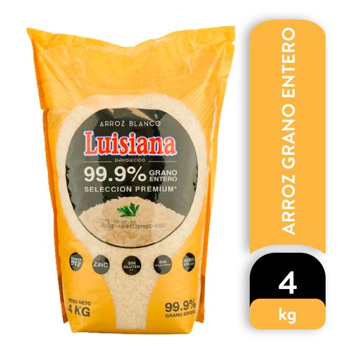 Arroz Luisiana 99.9 % grano entero - 4 kg