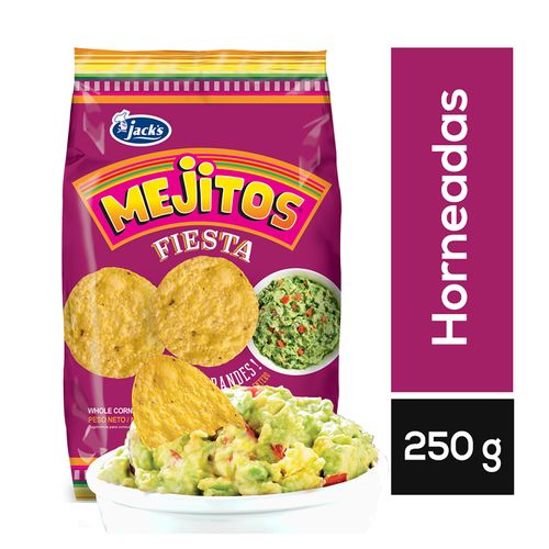 Snack Jack's mejitos fiesta tortillas tostadas extra grandes - 250 g