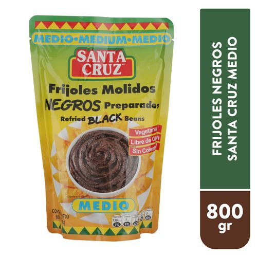 Frijol Santa Cruz molido negro picante medio - 800 g