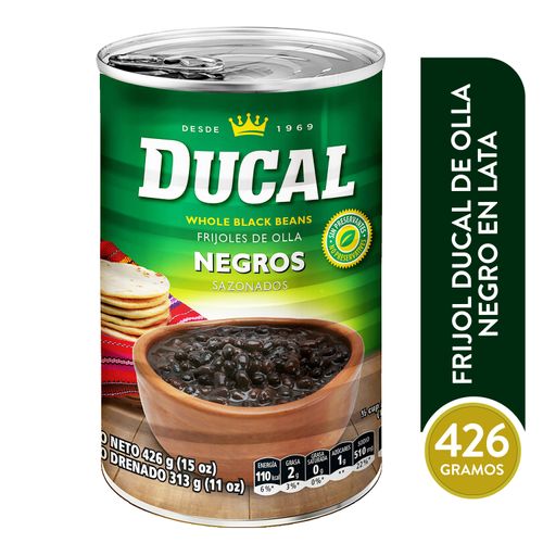 Frijol Ducal De Olla Negro En Lata - 425gr