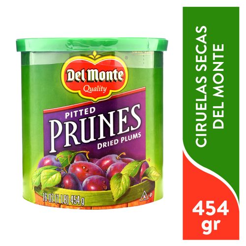 Ciruela Del Monte sin semilla en lata - 454 g