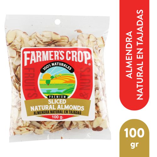 Almendras Farmer's Crop en rodaja - 100 g